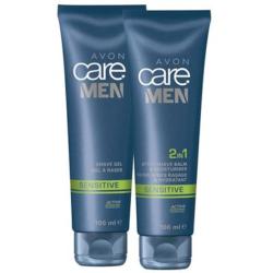 Lot MEN SENSITIVE Avon Care : 2 produits rasages - peaux sensibles
