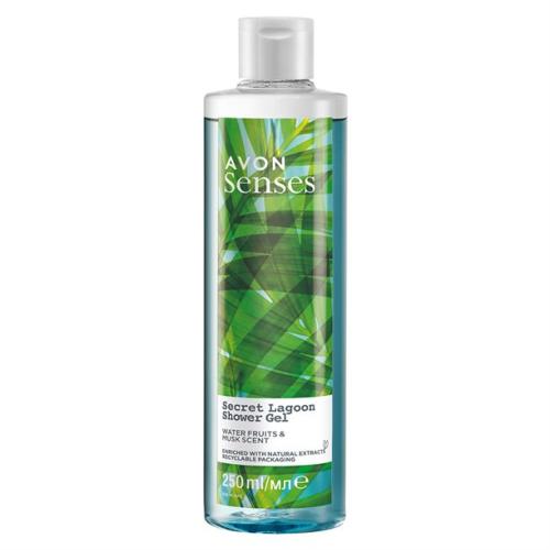 Gel douche Lagoon Avon Senses - poire et fruits d'eau